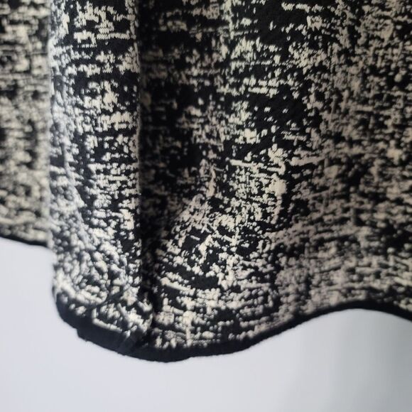 Philosophy black and white jacquard open front topper jacket large - Picture 11 of 14